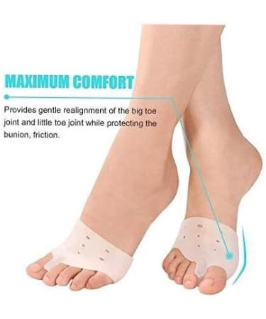 Bunion Corrector Sleeve with Forefoot Cushion Pad for Hallux Valgus Relief - Toe Alignment Foot Sleeves for Men & Women - Buy Online on GoSupps.com