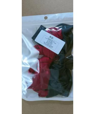Hair Clip with Bow Bow Hair Women's Hair Bows French Large Bow Hair Clips Hair Clip for Girls Soft Silky Satin Hair Clip for Party Women (Black Red) - Buy Online on GoSupps.com