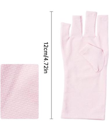 UV Gloves for Gel Nails Gel Manicures Glove UV Shield Glove for Gel Manicure Fingerless Nail Glove for Nail Design 2 pairs - Buy Online on GoSupps.com