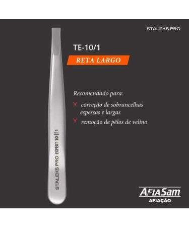 Staleks PRO Expert Eyebrow Tweezers TE-10 - Precision Tweezers for Professional Eyebrow Shaping - Buy Online on GoSupps.com