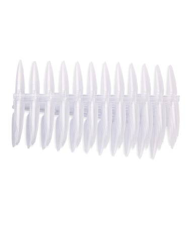 minkissy 1 Set 20 Nail Display Stand Nail Art Kit Nail Art Display Rack Nail Color Stand Nail Piece Suite Manicure Tools Display Board 4.5x1.3cm Transparent