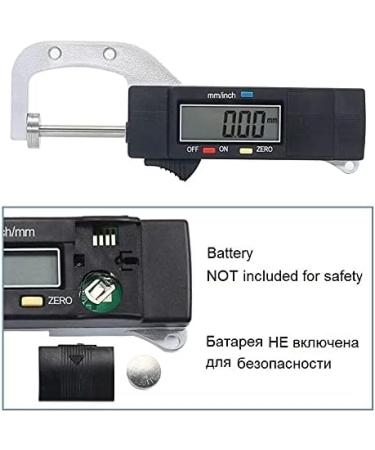 Digital Thickness Gauge 0-25 4 mm Feeler Gauge LCD Digital Calipers Jewelry Thickness Measuring Tools Measuring Pearl Leather - Buy Online on GoSupps.com