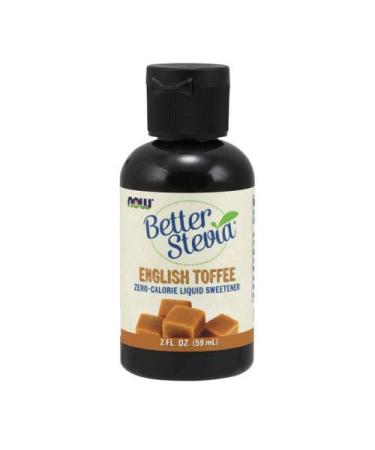 Now Foods Better Stevia Liquid Sweetener English Toffee 2 fl oz (Pack of 3)