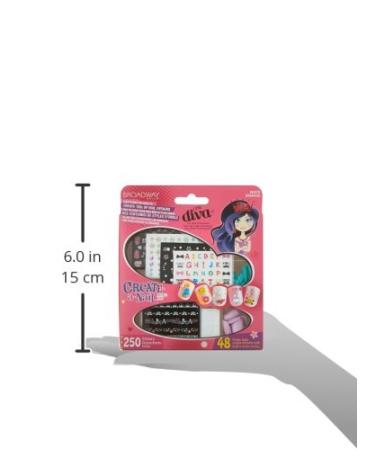 KISS Broadway Little Diva Nail Art Kit | Safe for Natural Nails | 250+ Stickers & 48 Ready-To-Wear Nails | Mom Approved International Shipping - Buy Online on GoSupps.com