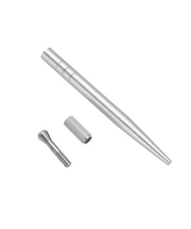 Healvian 1pc Embroidery Silver Thin Pen Slender Multifunction Eyebrow Single-end Manual Pointed