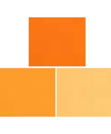 Orange Color Correction Gel Filter Sheet 16x20 inches Kit, Full CTO, 1/2 CTO, 1/4 CTO Photography Lighting gels for Photo Studio Flashlight Led Light