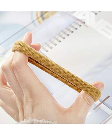 20-Piece Cotton Hair Ties Set - Elastic Ponytail Bands for Women and Girls - Multicolored + Black - 4.5cm Diameter - Buy Online on GoSupps.com