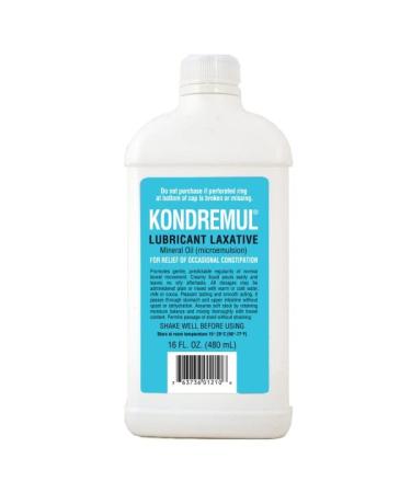 Kondremul Lubricant Laxative Mineral Oil For Relief of Occasional Constipation 16 fl oz. (Pack of 1)
