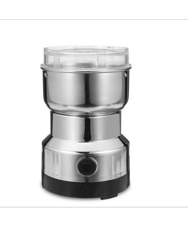 Coffee Grinder Electric Grain Grinder Stainless Steel Spice Grinder Crusher Blender for Coffee Beans Nuts Dried Spices and Grains Grinder 150W Powerful Motor Low Noise