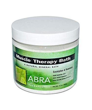 Abra Muscle Therapy Sea Salt Bath  Eucalyptus & Rosemary  1 Pound