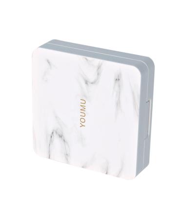Homsfou contact lens container cleaning case container for contact lenses eye case case holder mini lens container eye lens container care suite applicator container bracket white