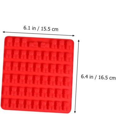 MAGICLULU 2pcs 53 Silicone Gummy Mold Animal Cake Molds Fondant Mold Silicone Candy Molds Gummy Moulds Tool Trays Silicone Molds for Candy Resin Molds Cookie Mould for Cakes 3D Gummies Fudge 16.5*15.5*1.2cmx2pcs Redx2pcs - Buy Online on GoSupps.com
