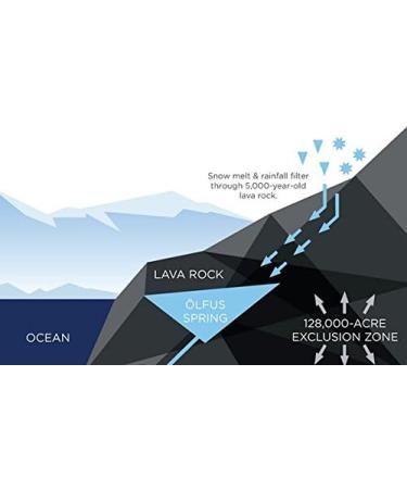 ICELANDIC Glacial Water Natural Spring Water from Iceland 1000ml 12 Count - Buy Online on GoSupps.com