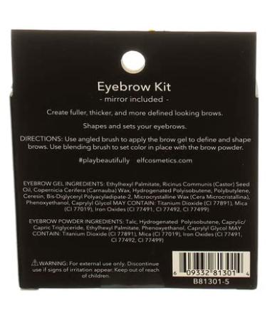 E.L.F. Eyebrow Kit Gel & Powder - Light Shade 0.05 oz & 0.08 oz - Perfect Eyebrow Definition - Buy Online on GoSupps.com
