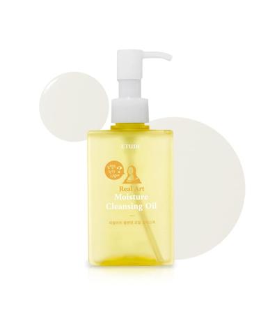 Etude House Real Art Cleansing Oil Moisture 185ml | Moist type cleansing oil effective for removing dead skin cells  cleansing away makeup residue and old skin cells