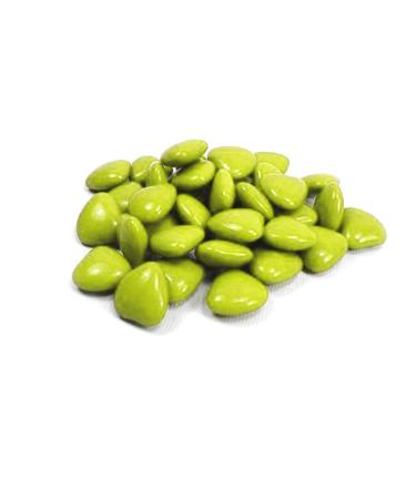 Celebrate and receive DRAGÉES Small Hearts Lime Chocolate 250 G