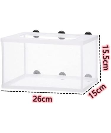 BRYHZKCM 2pcs Fish Hatchery Breeder Box - Large 10x6x6 Nylon Mesh Separation Net with Suction Cup - Buy Online on GoSupps.com