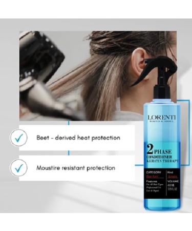  Lorenti LORENTI TOKYO & SEOUL 2Phase Keratin Hair Conditioner 400ml | Hair Cure | Spray Treatment | Detangler Spray for Normal to Dry Hair | Two Phase Conditioner - Buy Online on GoSupps.com
