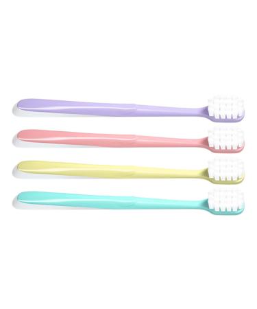 Gatuida manual toothbrush 4 pieces of toothbrush set made of soft cotton far small toothbrush Miss soft fur electrical toothbrush