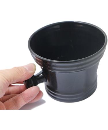 Plastic Shaving Soap Bowl with Handle - Foam Shaving Cream Bowl for Men | Barbershop Quality Soap Cup for Easy Razor Cleaning - Buy Online on GoSupps.com