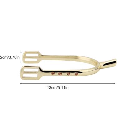 Buy Excessed Spores Zinklegung Narrow Spurs - Stylish Gold English Spurs for Women | International Shipping Available - Buy Online on GoSupps.com