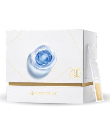 DR DOCTOR Hyaluronic Acid Serum Vials - 7-Fold Hydration & 81% Double Yeast Extract Collagen Anti-Aging Ampoules for Glass Skin Fragrance-Free Intensive Repair for Sensitive Skin - 1.3g x 30 Vials