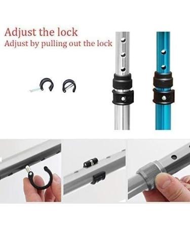 Forearm Crutches Adjustable Forearm Crutches - Lightweight Cuff Crutch - Adjustable Comfortable on The Wrist Replaceable Rubber Tips Gray Li - Buy Online on GoSupps.com