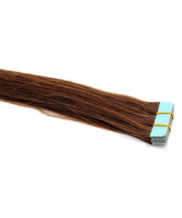 Tape In/On 100% Human Hair Remy Hair Extensions Hair Extension 2.5g / Weft (50cm - 10 Wefts - #4 Chocolate Brown)