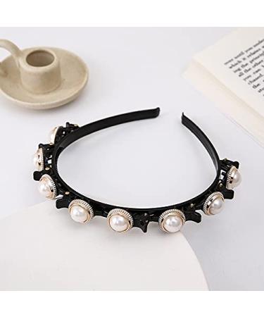 Double Bangs Pearl Headband Clips for Women - 2pcs Fashion Hair Accessories - Buy Online on GoSupps.com
