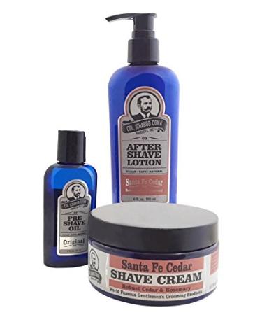 Colonel Conk Model 4031 Santa Fe Cedar 3pc Shave Kit