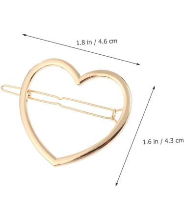 Hair Clip Rhinestone Hair Clip Girls Hair Bows Metallic Hair Clips 4 Pieces Heart Clips Hair Clip Hair Accessories Love Shaped Hair Pins Heart Hair Pins - Buy Online on GoSupps.com