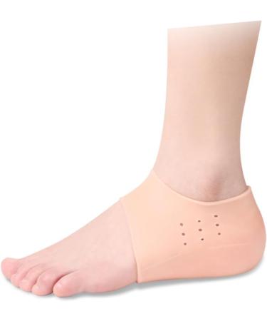 NOLITOY Height Increasing Insoles - 2 Pairs Unisex Silicone Heel Pads for Men & Women - Foot Protectors & Height Boosters - Buy Online on GoSupps.com