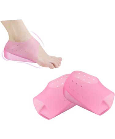 FRCOLOR Insoles for Plantar Heel Cushion - Height Increasing Inserts Invisible Shoe Pads 2 Pairs - Pink Color 12x4.5cm - Buy Online on GoSupps.com