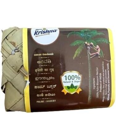 Shree Krishna Palm Jaggery - Karupatti vellam Jaggery Authentic sweetener used in traditional indian sweets 100% Pure Natural & Unrefined Palm Jaggery-500g - Buy Online on GoSupps.com