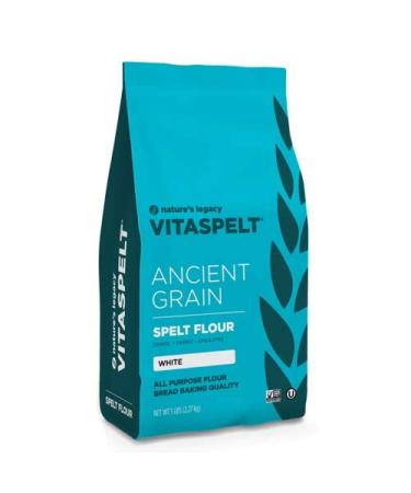 Nature's Legacy VitaSpelt Non-GMO White Unbleached Spelt Flour 5 lb bag