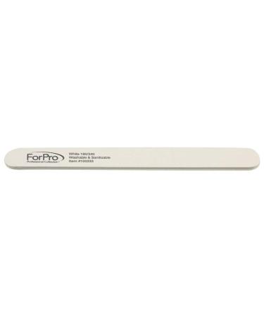 ForPro White Foam Board 180/240 Grit Mylar Nail File 7x.75 50-Count - Manicure and Pedicure - Buy Online on GoSupps.com