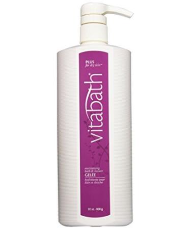 Vitabath Moisturizing Bath & Shower Gelee  Plus For Dry Skin  32-Ounces 32 Fl Oz (Pack of 1)