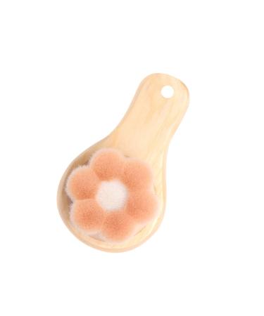 DOITOOL 1pc Face Brush Manual Face Cleansing Brush Face Wash Brush Face Scrubber for Women Facial Brush Manual Silicone Facial Cleaning Brush Bamboo Washbasin Soft Fur