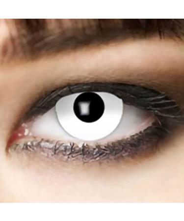 Red Devil Colored Contact Lenses - Halloween Zombie & Vampire Costume - Non-Prescription Weekly Lenses for Cosplay & Carnival - Buy Online on GoSupps.com