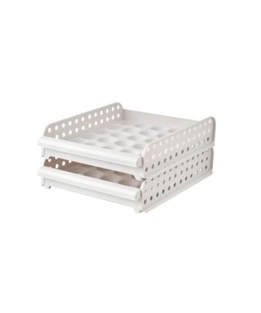 Artibetter Box 30 Egg Container Shelf Brackets Refrigerator Egg Bins Egg Storage Container Fridge Bin Food Cage As Shown 33X26.5X14.3cm