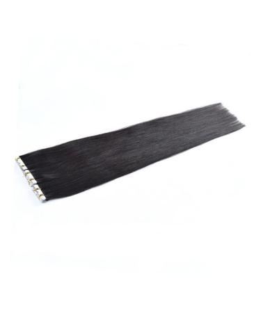 FOMIYES hair extensions straight hair clip hairpieces for extension hair human remy hair hairpieces for women hair real extensions hair barrettes for women seamless hair ties tape Miss pu medium Black