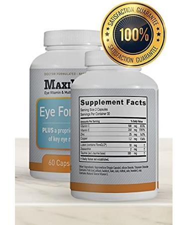 MedOp MaxiVision Eye Formula - 60 Capsules | 1 Bottle | Vision Support Supplement - Buy Online on GoSupps.com