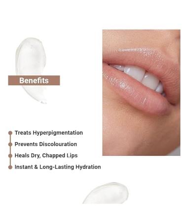 0.28oz Pigmentation Repair Lip Balm for Dark Lips With Kojic Acid Vitamin C & Mango Seed Butter Affogato - 8gm - Buy Online on GoSupps.com