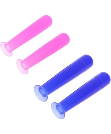2Pcs Blue Silicone Contact Lens Suction Cup Tool - Portable Hygienic Lens Care & Removal for Travel - Buy Online on GoSupps.com