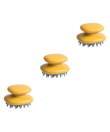 Magiclulu silicone shampoo 3st hair washer Hairw scher Hand massage devices Round bracket made of cotton head massage brush hair scalp hair massage clerk washw scher shampoo hairdressing tools