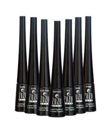 ZUZU LUXE Precision Liquid Liner (Azure Blue/Shimmer) - Fine Tip, Quick-Drying, Water-Resistant - 0.1 oz - Paraben-Free, Vegan, Gluten-Free, Cruelty-Free - Natural Formula - Buy Online on GoSupps.com