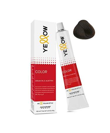 Permanent cosmetic paint 5 clear chestnuts Yellow Color Argan Oil & Aloetrix 100 ml Alfaparf Group