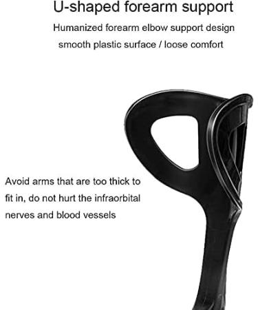Forearm Crutches Adjustable Forearm Crutches 1 Pair of Sturdy Aluminum Lighter Crutches Handle with Comfortable high Density Grip Lightweight Arm Crutch Journey - Buy Online on GoSupps.com