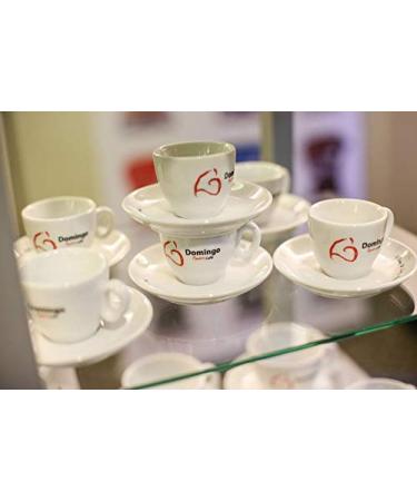 Domingo Caff Espresso Cups + Saucers x 6