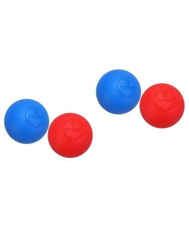 Beavorty 4 pieces lacrosse balls massage yoga ball foam roller for the back roller ball massage massage ball fascia ball for feet muscle roller body massage ball gymnastics ball